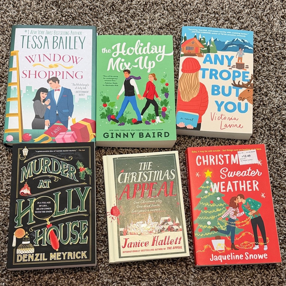 Set of Six Holiday Books